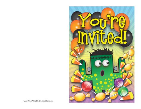 Halloween Party Invitation Template Download Printable PDF | Templateroller