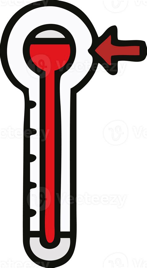 Cute Cartoon Hot Thermometer 36483770 PNG