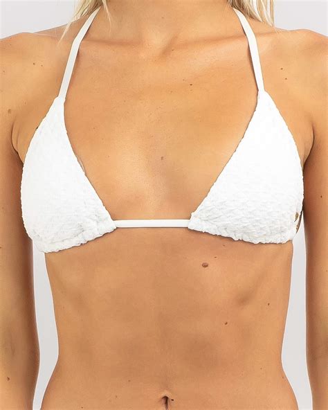 Shop Kaiami Angel Crochet Triangle Bikini Top In White Fast Shipping Easy Returns City