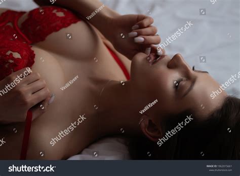 Attractive Sensual Woman Lingerie On Bed Stock Photo 1962015661 Shutterstock