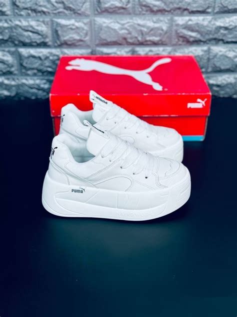 Puma Кроссовки женские Премиум Кожа Кросовки на высокой платформе пума ...