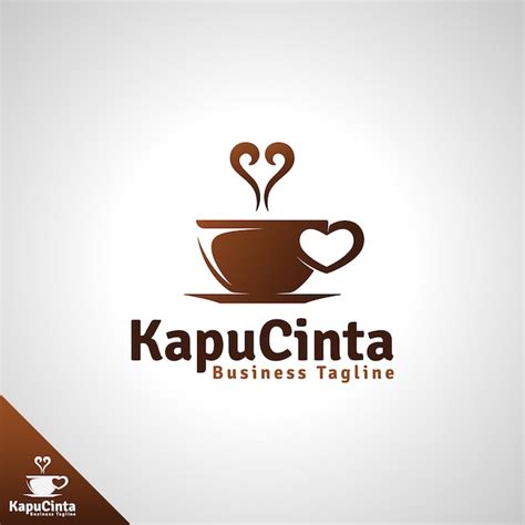 Premium Vector Cappuccino Love Cappuccino Coffee Logo