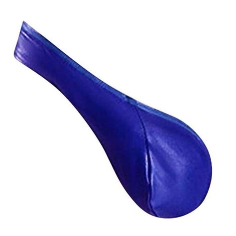 Sexy Half Thong Bulge Pouch Underwear Men One Side Jockstrap Briefs Bikini Thong N Bleu