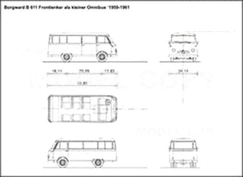 Borgward B Frontlenker Als Kleiner Omnibus D Drawing