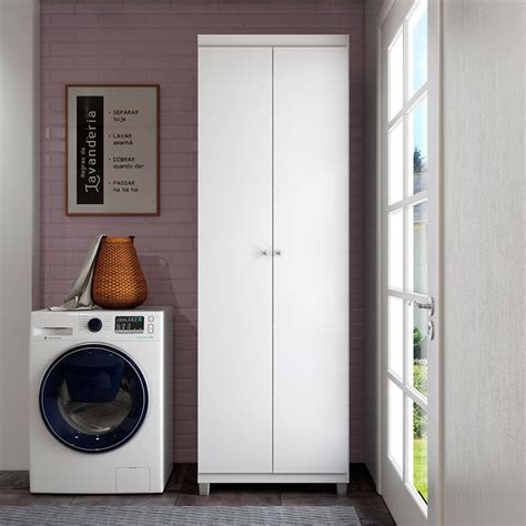 Armário Multiuso Bartira Gigante Com 2 Portas E 5 Prateleiras - Armario multiuso bartira gigante com 2 portas e 5 prateleiras branco ...
