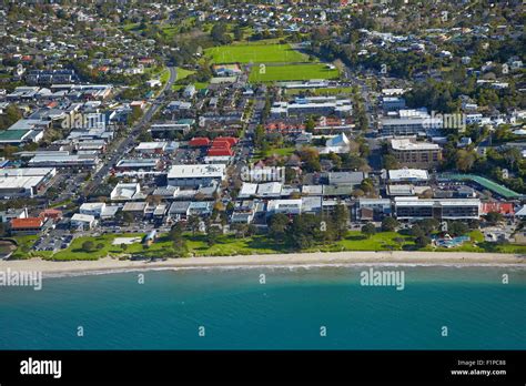 Browns Bay Auckland North Island New Zealand Aerial Stock Photo
