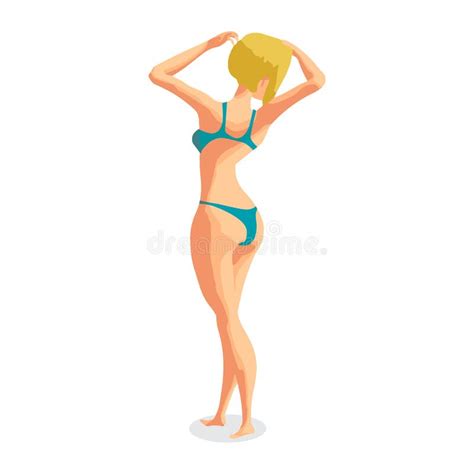 Cartoon Blonde Woman Beach Stock Illustrations Cartoon Blonde Woman Beach Stock