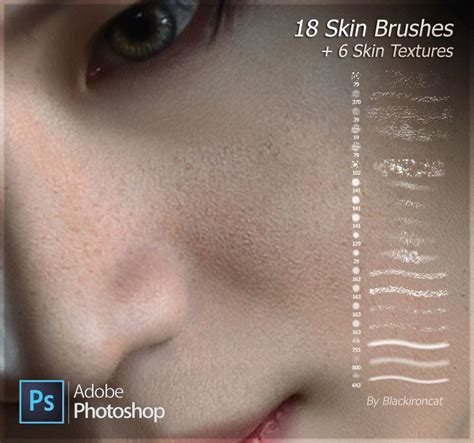 Skin Brushes Textures By Blackironcat Photoshop Artofit