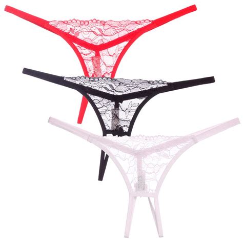Calcinha Tanga Sedutora Abertura íntima Delas Pink Lingerie