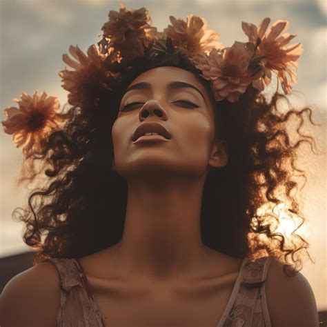 Encanto Et Reo Cativante Fotografia De Arte Vintage De Uma Mulher Latina Marrom Alma Embra