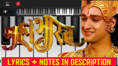 Mahabharat Title Song Piano Cover Easy Piano Tutorial Star Plus