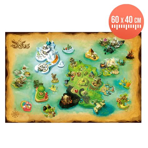 Affiche Dart Carte Du Monde Des Douze DOFUS