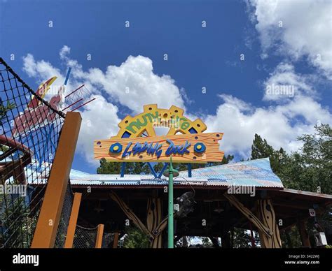 Sign at a roller coaster facility Stock Photo - Alamy