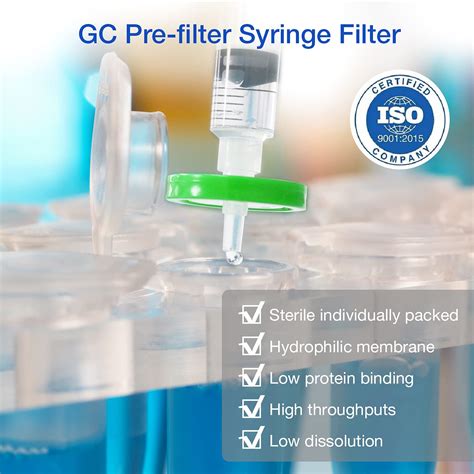 SimPure 10 Pack Sterile Syringe Filter PES 0 22um Pore Size 33mm