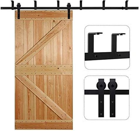 CCJH Kit De Quincaillerie Pour Porte De Grange Coulissante De 1 8 M