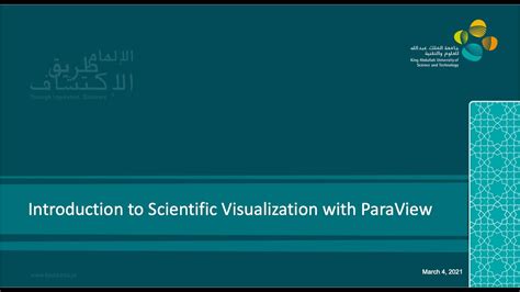 Introduction To Scientific Visualization With Paraview Spring