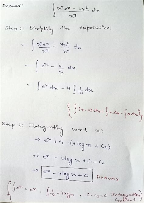 Solved Evaluate The Following Indefinite Integral X 4x Dx X 1X