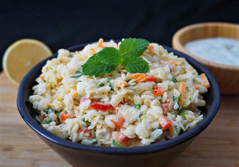 Risoni Salad With Tzatziki And Feta