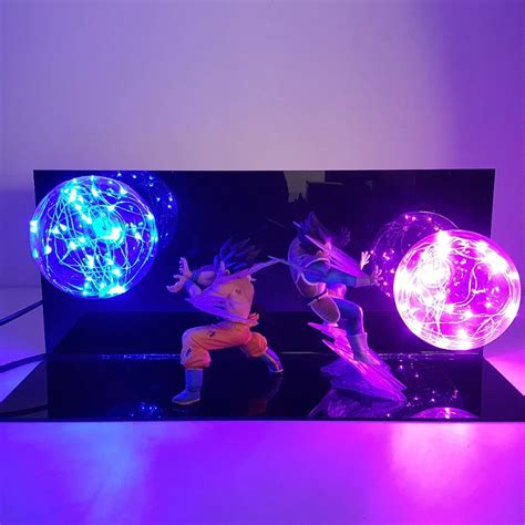 Dragon Ball Z Led Lamp Bulb Son Goku Vegeta Super Saiyan Kamehameha