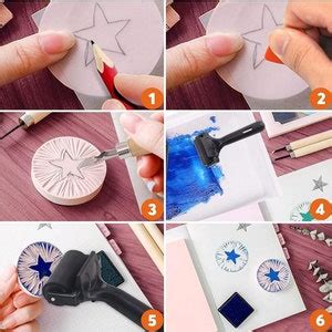 Rubber Stamp Making Kit With Stamp Blocks and Tools- Printmaking Kit - Etsy