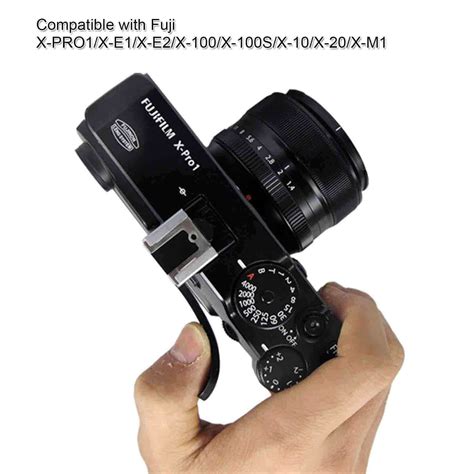 Finger Grip Thumb Button Flash Hot Shoe Mount For Fuji Camera X S X M