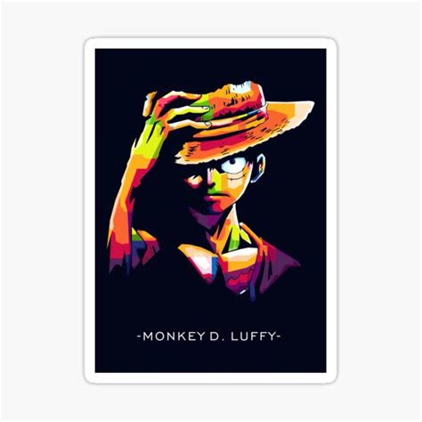 Monkey D Luffy Sticker For Sale By Glennroyer36 Redbubble