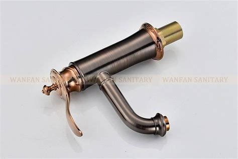 Luxury Bathroom Faucets Oil Rubbed Bronze Color Faucet Brass Bath Basin Mixer Tap With Hot And
