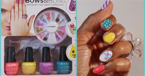 Enamel Girl La Colors Bows And Bling Nail Art Kit