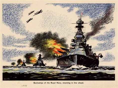 World War Battleships Art