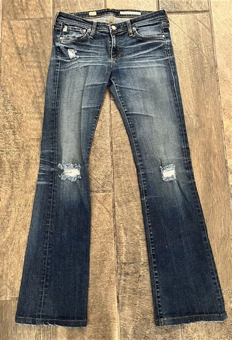 AG Adriano Goldschmied Womens The Angel Bootcut Jeans 28R Medium Wash