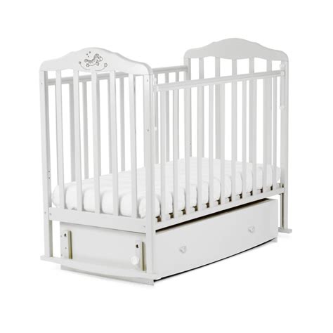 Кровать детская "Malika" с маятником и ящиком "Зебра" (автостенка,попер ...