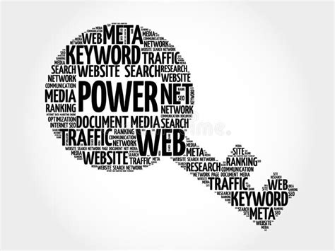 Power Key Word Cloud Stock Illustration Illustration Of Inspiration