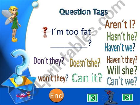 Esl English Powerpoints Question Tags