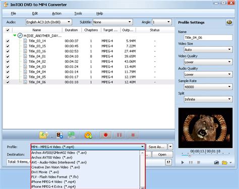 Guide How To Use ImTOO DVD To MP4 Converter