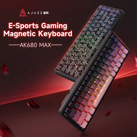 Ajazz Ak Max Magnetic Switch Wired Mechanical Keyboard K Return Rate Rgb Diy Full Key Hot