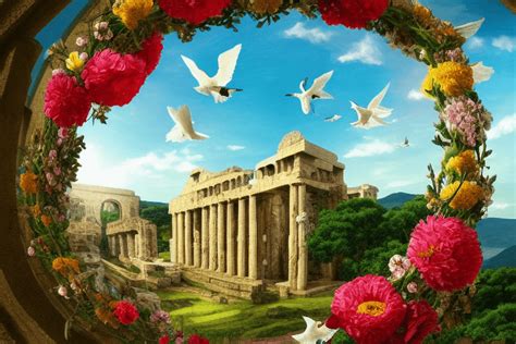 Elysium a Graphic of Flowers Greek Mythology and the Countryside ...