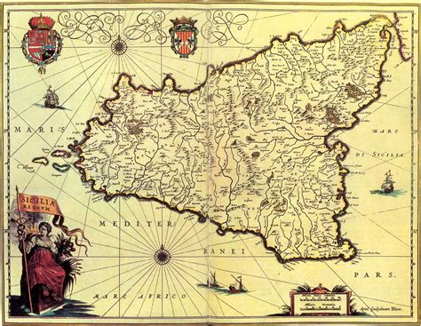 Historical Map of Sicily (1571 1638) - MapSof.net