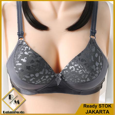 Jual Batammode Bh Big Size Tanpa Kawat Motif Macan Bra Jumbo Ukuran