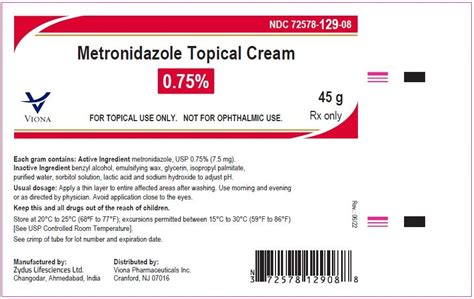 Metronidazole Cream