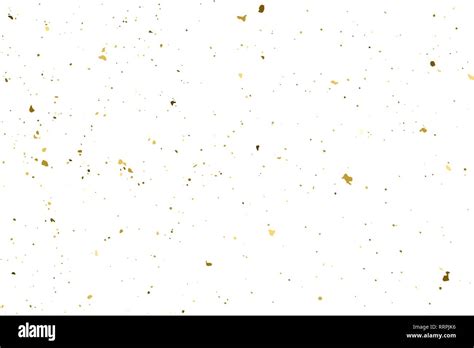 Gold Glitter Texture Isolated On White Amber Particles Color