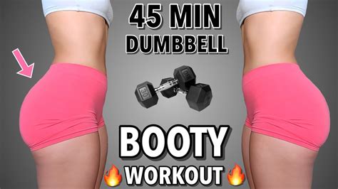 Min Intense Dumbbell Glute Workout Best Booty Exercises To Grow