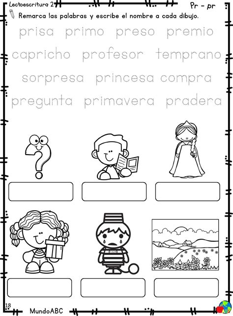 Ejercicios Con Silabas Trabadas 5