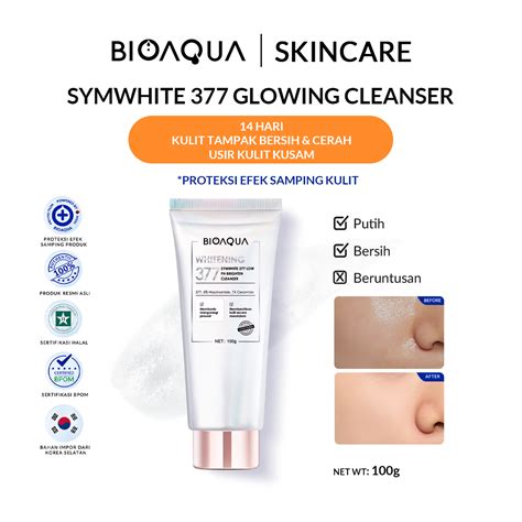 Bioaqua Facial Wash Symwhite 377 Low Ph Brightening Cleanser Sabun Cuci