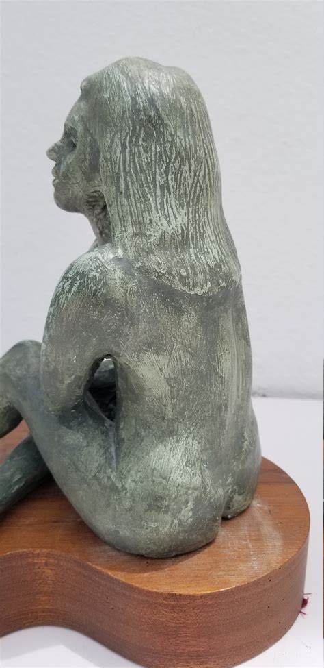 S Vintage Nude Female Pottery Sculpture Etsy