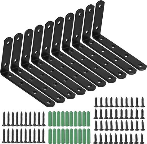 10 Stück Winkelverbinder Set Edelstahl Winkel Klammer 90 Grad L form
