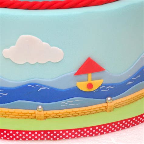 Hot Air Balloon First Birthday Cake Cake By Marjorie Cakesdecor