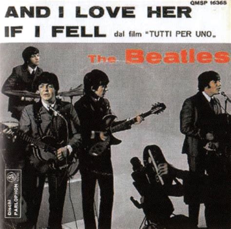 And I Love Her single artwork – Italy – The Beatles Bible
