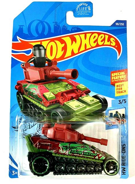 Hot Wheels Tanknator Red Green HW Ride Ons 98 250 EBay