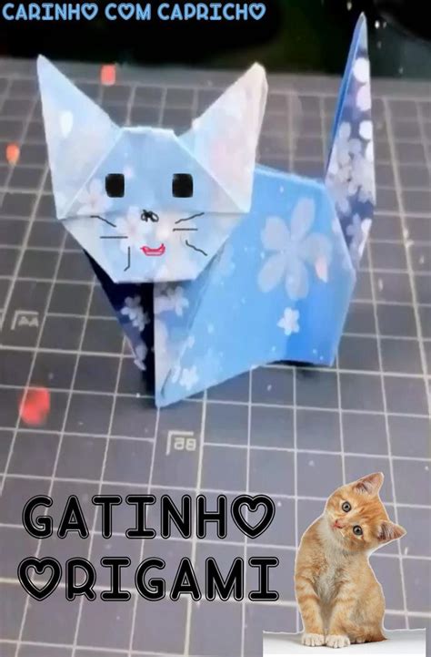 Gatinho Cat Video Paper Crafts Crafts Origami