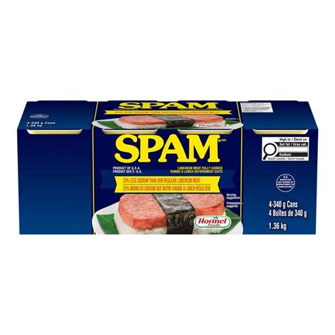 spam luncheon meat   sodium     pork meat seafood